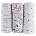 Muslin Swaddle Blanket 100% Soft Muslin Cotton 3 Pack 47