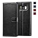KILINO Galaxy S8 Wallet Case [RFID Blocking] [PU Leather] [Shock-Absorbent Bumper] [Soft TPU] [Card Slots] [Kickstand] [Magnetic Closure] Flip Folio Cover for Samsung Galaxy S8 (Black)