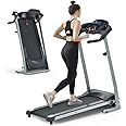 Home Foldable Treadmill with Incline, Folding Treadmill for Home Workout, Electric Walking Treadmill Machine 15 Preset or Adjustable Programs 250 LB Capacity MP3 (Black)