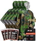 PREPARED4X Emergency Rain Poncho with Mylar Blanket