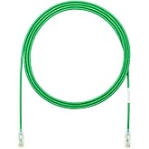 Panduit UTP28SP8INGR Cat6 28awg Slim Network Patch Cable / Cord, 8 Inch Green