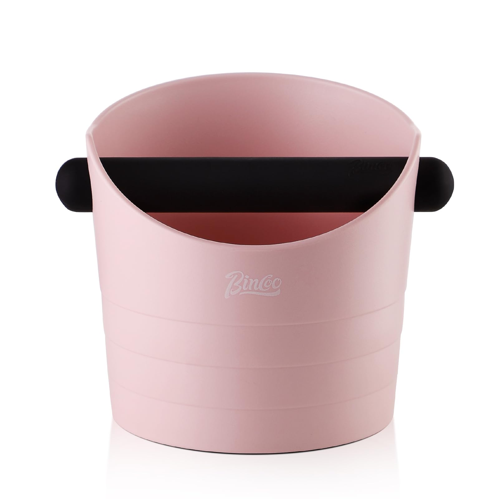 Photo 1 of Pink Espresso Knock Box, 1.2L Coffee Ground Knock Box,Shock-Absorbent Barista Style Knock Container with Removable Knock Bar and Non-Slip Base