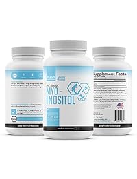 Inositol – Myo Inositol – 2200 mg – 120 Cápsulas de alta potencia en polvo – Más Fuerte disponible y mejor valor – pcos & la insulina Salud – Non OMG –  – Soy última intervensión de Gluten – fabricado en los Estados Unidos en un Certificado de GMP