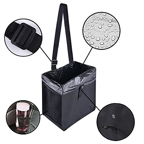 KALASONEER Car Trash Can, Garbage Can Waterproof Inner Litter Hanging Garbage Bag Back Seatï¼ˆ10inchesx 10inchesx 6inchesï¼‰ï¼ˆ2 Packsï¼‰