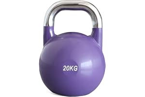 PRISP Steel Competition Kettlebell Weight - Pro Grade, Heavy Duty Cast Steel