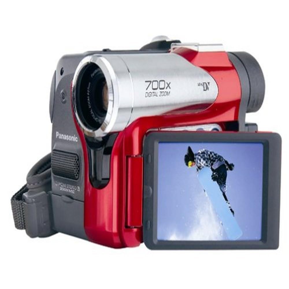 Panasonic PVGS50R MiniDV Ultra Compact Digital Palmcorder (Red)