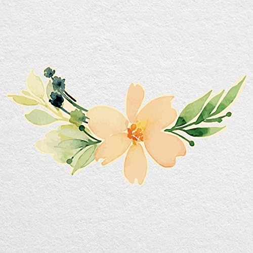 Watercolor Flower Arrangement 02 - 8" printed vinyl decal - For MacBook, car, laptop, and more!