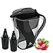 Naples Naturals - AOK109-BLK-02 109X2 Alkaline Water Pitcher - Removes Chlorine and Contaminants Plus Increases pH (Black), Model 109 (with Extra Filter)
