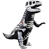 Inflatable Dinosaur Costume for Adult and Kid,Blow Up Dinosaur Costume for Halloween Cosplay Party,Fancy T-rex Costume Outfit