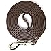 Logical Leather 6 Foot Dog Leash - Best for Training - Best Water Resistant Heavy Full Grain Leather Lead - Brown