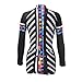 DuShow Women's Long Cycling Jersey, Patterns Stylish Breathable Long Sleeve Bicycle Shirt Top