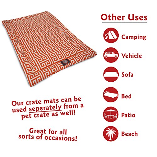 48"  Towers Orange Crate Dog Bed Mat By Majestic Pet Products