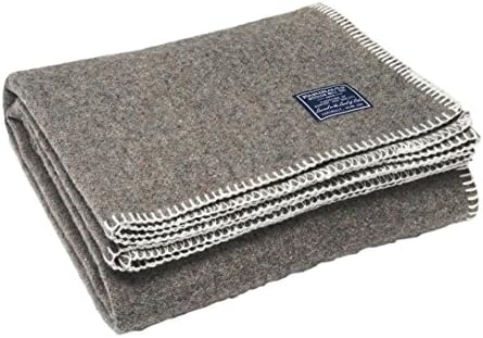 Faribault Woolen Mill Eco-Woven Wool Throw, White