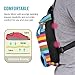 Pawaboo Pet Carrier Backpack, Adjustable Pet Front Cat Dog Carrier Backpack Travel Bag, Legs Out, Easy-Fit for Traveling Hiking Camping for Small Medium Dogs Cats Puppies, Medium, Colorful Strips