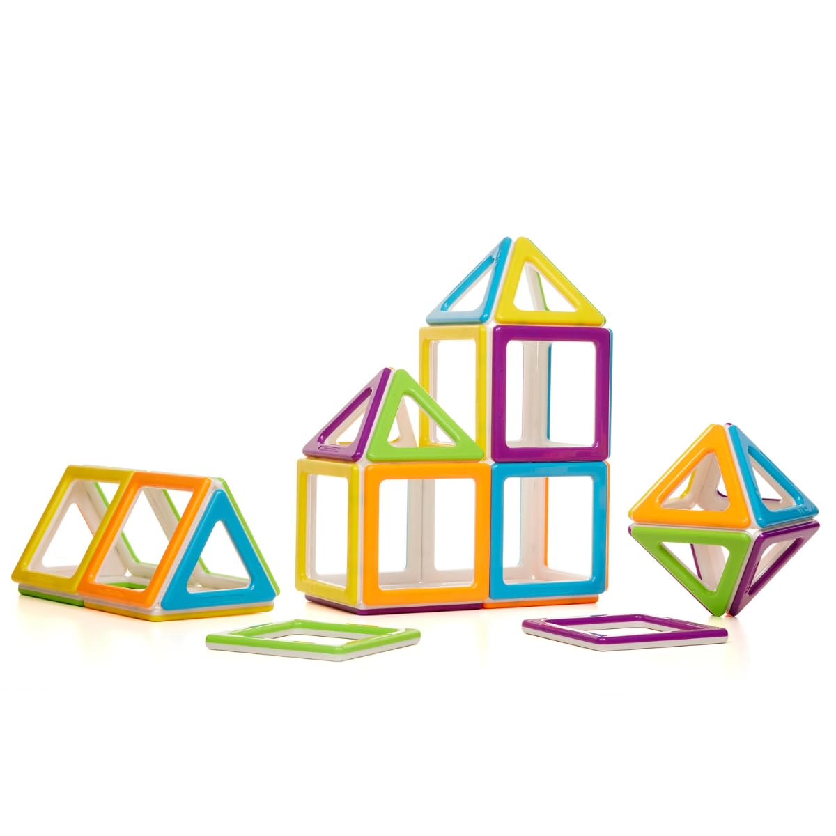 Polydron Megamag - Chunky Magnetic Toy - Brightly Coloured Construction Early Years Toy - Age 3 + - 36 Pieces
