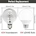 LOHAS LED Vanity Light Globe Bulb, 40-45W Equivalent LED G25 Bulbs Daylight 5000k, Bathroom Vanity Lighting LED Make Up Mirror Light, 500Lm Lights E26 Edison Base for Home, Not-Dimmable 6Pack