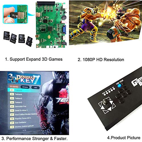 2177 Pandora's Box 7 3D Arcade Machine Game Console Newest System Full HD 1920x1080 Video Game Double Stick 2 Player