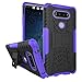 LG V20 Case, Asstar LG V20 Case Cover, Heavy Duty Dual Layers Rugged Hard Back Shell With Kickstand Durable Anti-Slip Protective Case for LG V20 (2016) (Purple)