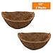 wonuu Half Round Coco Liner,Half Circle Wall Planter Coco Fiber Replacement Liners for Wall Hanging Baskets