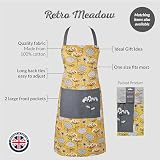 Cooksmart Retro Meadow 5 Piece Apron Oven Glove & Tea Towel Kitchen Set view 2