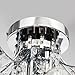LOCOÂ Chrome Finish Crystal Chandelier with 3 Lights, Mini Style Flush Mount Ceiling Light Fixture for Study Room/Office, Dining Room, Bedroom, Living Room