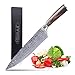 Abzuui Professional 8 inch Chef Knife German Stainless Steel Kitchen Knife in Gift Box| Sharp Blade, Ergonomic Anti-Slip Handle, Wear Resistant, Anti Corrosion, Slicing Knife For Pro & Home Chefs