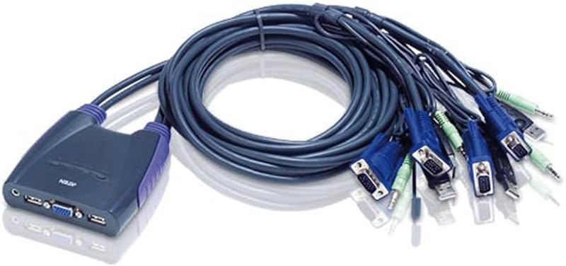 ATEN 4-Port USB VGA KVM Switch with Audio CS64US