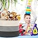 Modern Home & Co XXL Cotton Rope Basket 20X13.3 Woven Baby Laundry Baskets Storage Bins,Thread Hamper Decorative Clothes Wicker Bin With Long Handles Extra Large For Blanket,Pillows,Toy,Coiled Grey