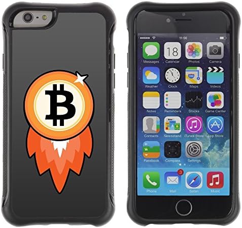 SHIMIN CAO@ Bitcoin Chip Money Rocket Rugged Hybrid Armor Slim Protection Case Cover Shell For iPhone 6 Plus CASE Cover ,iphone 6 5.5 case,iPhone 6 Plus cover ,Cases for iPhone 6 Plus 5.5