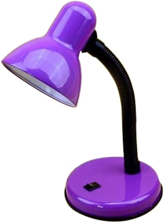 Desk Lamp with Flexible Gooseneck Designer Table Lamp Reading Lights Study Lamp Work Lamp Office Lamp Bedside Nightstand Lamp (Color : Purple)