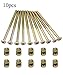 TOVOT 10 Set M6 x 90MM Crib Screws with Nuts Crib Bolts Replacement Socket Head Screws for Furniture Beds Chairs
