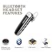 Bluetooth Headset, Hands Free Wireless Earpiece Sweatproof Earphone Noise Cancelling In-ear Earbuds With Microphone Headphone Compatible with iPhone Samsung and Android Cell Phones