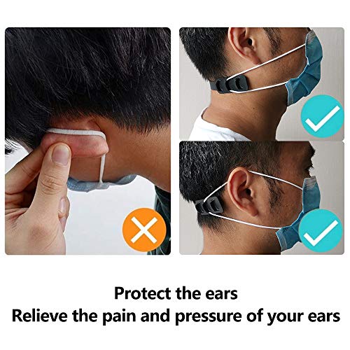 FCXJTU Mask Ear Hook Strap Extender Adjustable AntiSlip Mask Holder Ear Savers Protector for