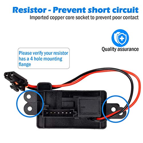PartsSquare Manual A/C Blower Motor Resistor Compatible with Buick Rainier 2004-2007 Replacement for GMC Envoy,Chevy Trailblazer,Isuzu Ascender 02-09 Replacement for Olds Bravada 02-04 89019100