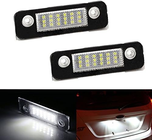 XT AUTO 2x Super Bright White 18 SMD Led License Plate Light Lamp Bulb for Ford Fusion Fiesta Mondeo