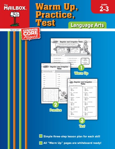 Warm Up, Practice, Test: Language Arts (Grs. 2-3)