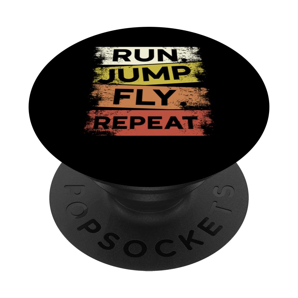 Run Jump Fly Repeat Parkour Free Running Freestyle Traceur PopSockets Swappable PopGrip