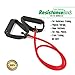 PXT360 Weights Resistance Workout and Exercise Tube Band with Handles - Dumbells Set Substitute - Soft Foam Handles For Comfortable Grip - Red, 15-20lbs - Strength And Flexibility