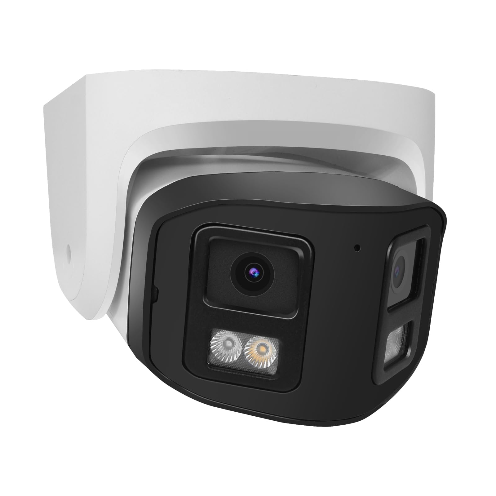 Photo 1 of 4K 8MP Dual Lens PoE IP Security Camera with 180° Ultra Wide Viewing Angle, 2 Way Talk, Human Detection, SD Card Slot(256GB), Full Color/IR2.0 Night Vision, Compatible with Third-Party NVR or Software