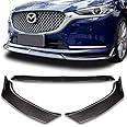 EPARTS ABS 3-Piece Front Bumper Lip Splitter Spoiler Kit Compatible With 2019 2020 2021 Mazda 6 Atenza (Painted Carbon Fiber Style)