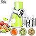 Veggie Grater Spiralizer and Mandolin Slicer 3 Stainless Steel Blade Coarse Shredder&Julienne Slicer