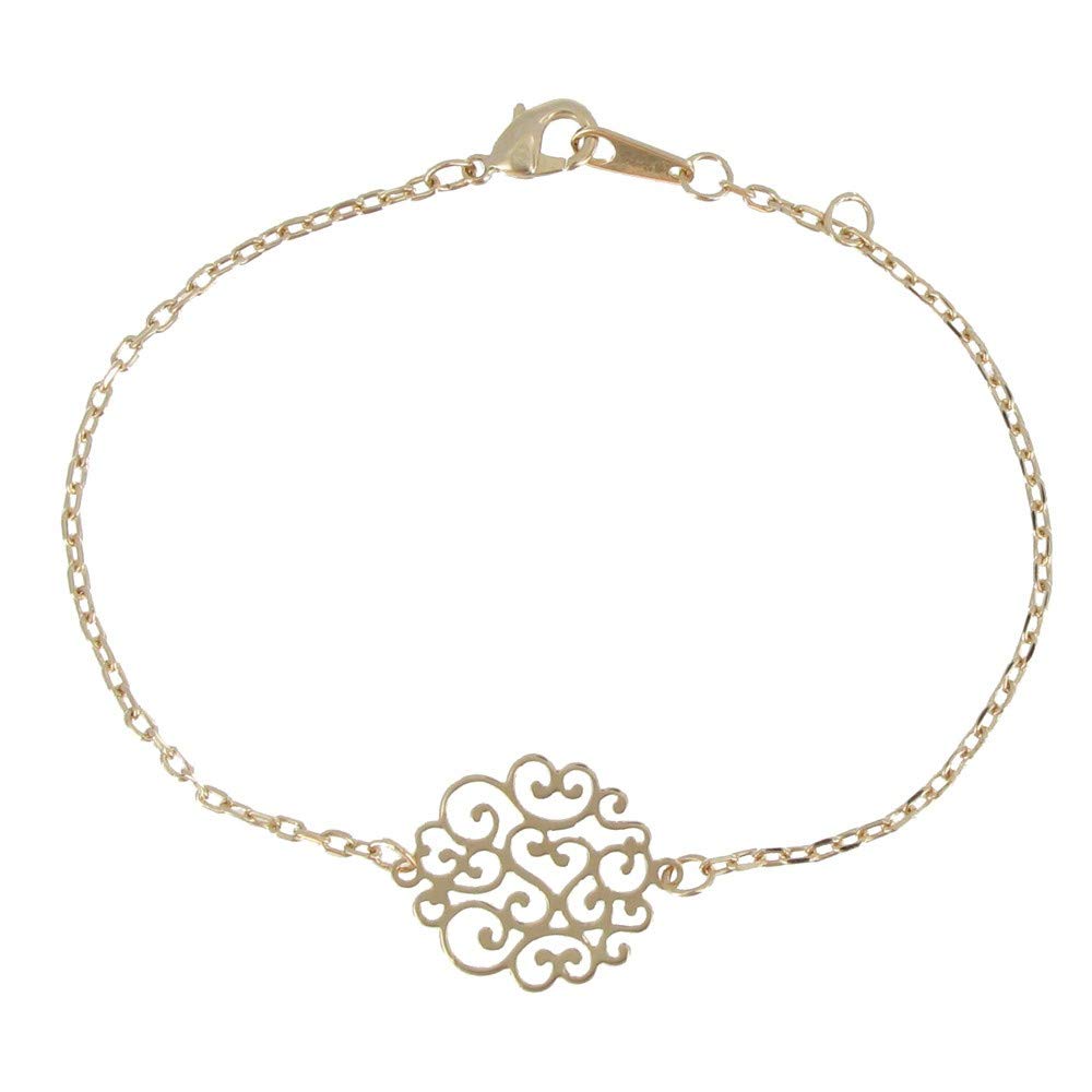 LES POULETTES BIJOUX - Bracelet Rosette Gold Plated