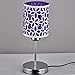 TRAVEPPY Modern Creative Vogue Bedroom Desk Lamp Wedding Carve Table Lamp Purple S