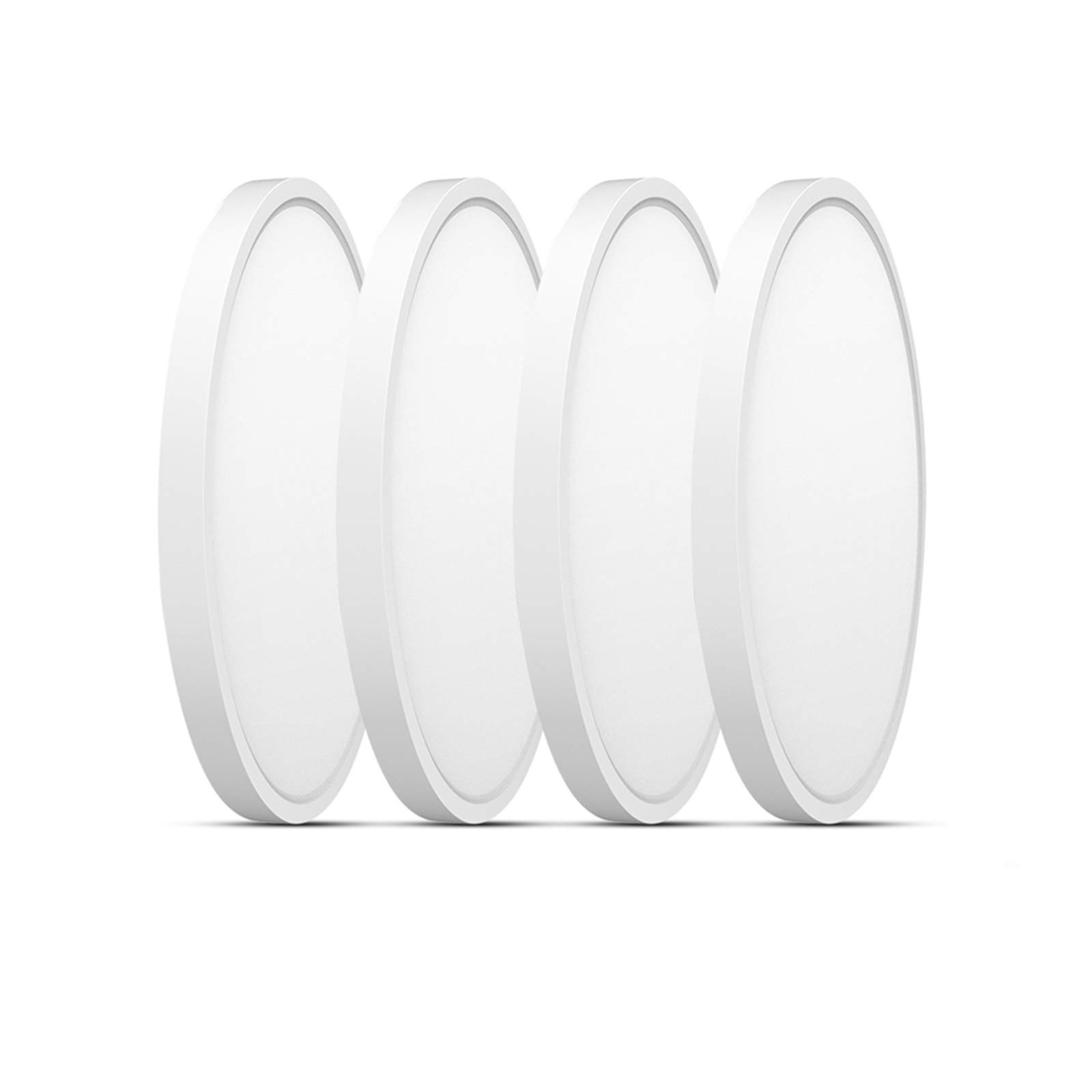 Photo 1 of TALOYA 4 Pack Led Flush Mount Ceiling Light, 5000K 12 Inch Daylight White Surface Mounted Lighting Fixture for Bedroom Garage Low Ceilings Areas, ETL Listed