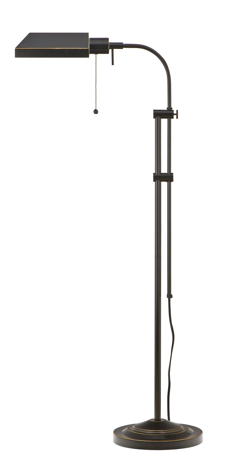 Cal Lighting BO-117FL-DB 100-Watt Adjustable-Height Pharmacy Floor Lamp, Dark Bronze