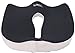 LRKC Coccyx Orthopedic Memory Foam Seat Cushion - Back, Tailbone, Sciatica Pain Relief & Spinal Alignment
