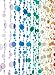 ShopWildThings Beaded Curtain Bubbles Rainbow Acrylic