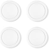 PlayVital Thumb Grips for Nintendo Switch 2, 4-Pack Silicone Joystick Caps for Joycon 2, Cute Accessories Comfort Thumbstick Grip Covers - White