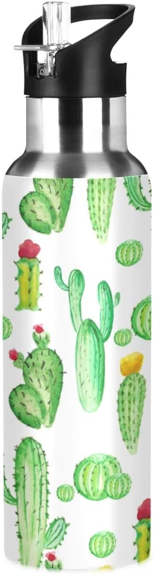 Amazon スポーツボトル サーモス水筒 ウォーターボトル ジャー カクタス サボテン 大容量 真空二重構造 水分補給 保温 保冷 水筒 マグボトル オンライン通販