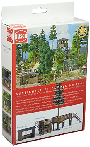 Busch 1588 Obsv Platforms/Shelter HO Structure Scale Model Structure